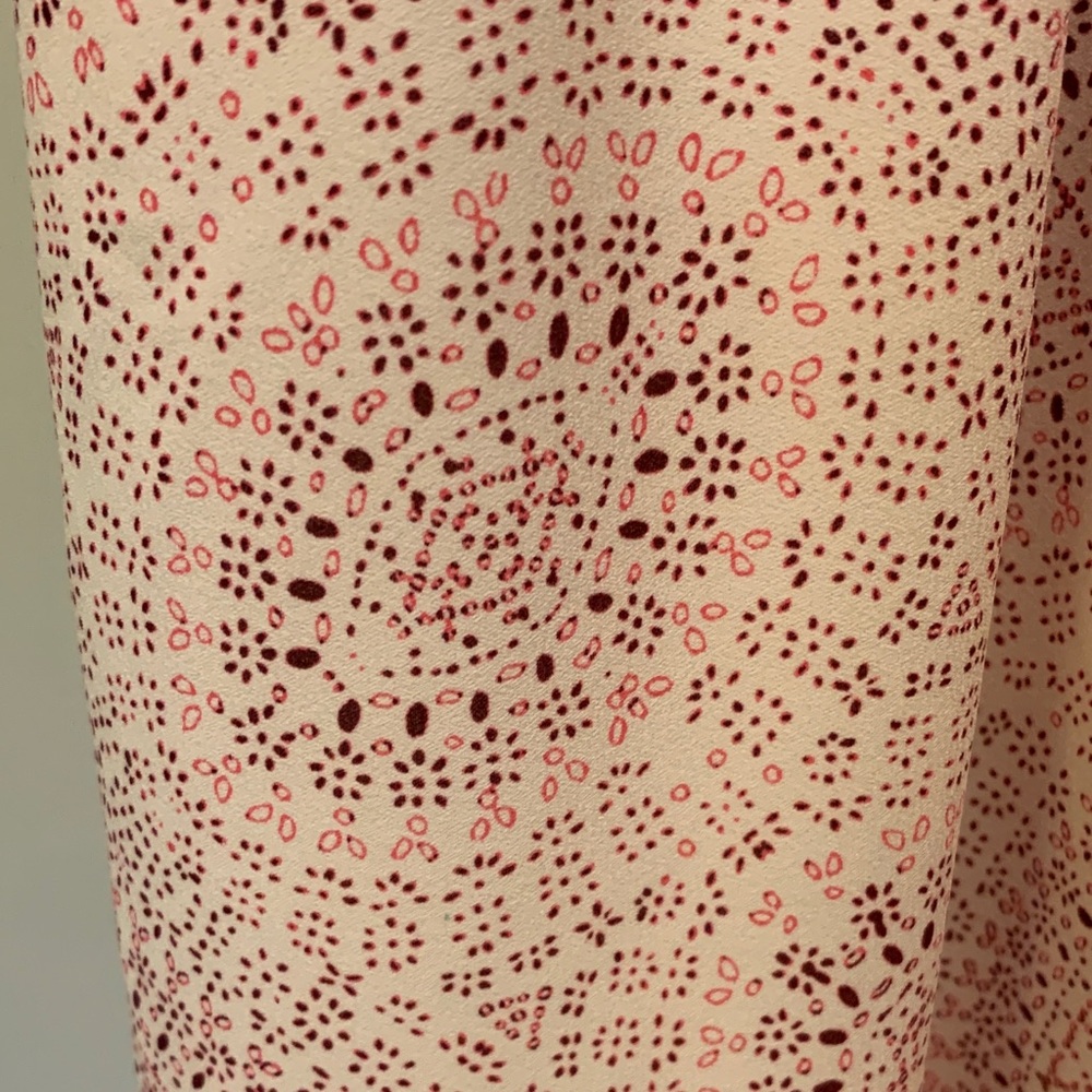 GAP Light Pink Patterned High-Low Sleeveless Dress with Coral Hem - Picture 5 of 5